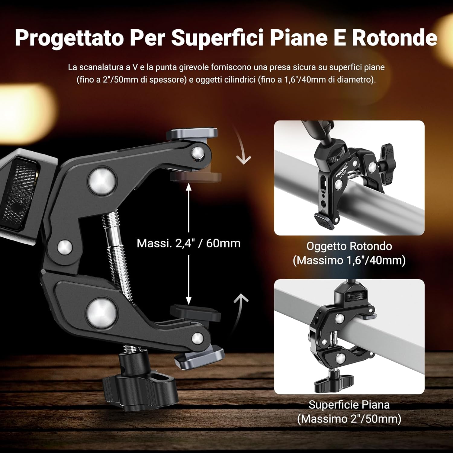 Thumbnail 2 de NEEWER 22” Magic Arm supporto per fotocamera