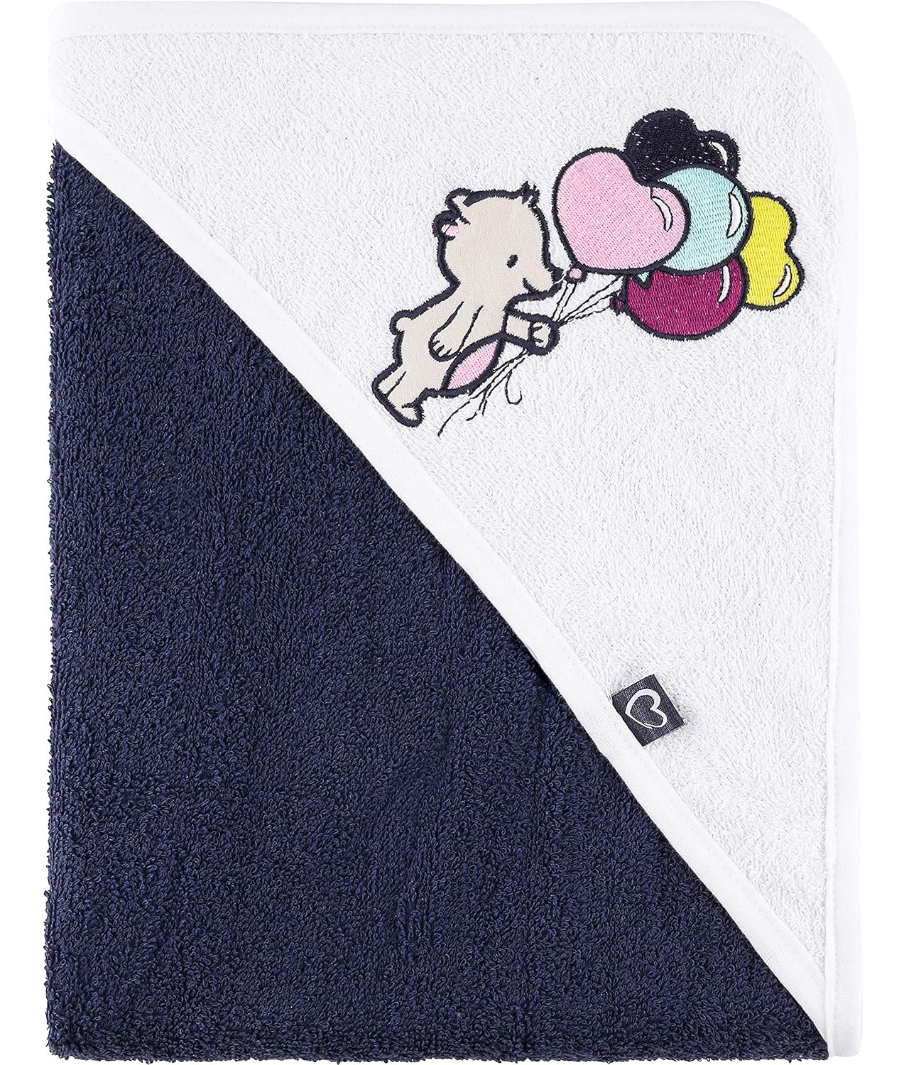 Thumbnail 6 de Be Mammy Kapuzenhandtuch Babyhandtuch aus Baumwolle – Rosa mit Eule, 100 × 100 cm, OEKO-TEX Standard 100