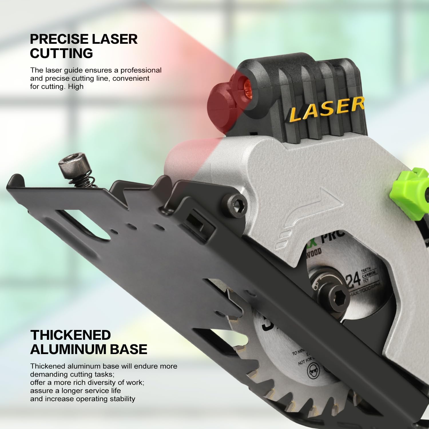 Thumbnail 2 de GALAX PRO Mini Circular Saw (580W, 85mm blades) with Laser Guide Rails
