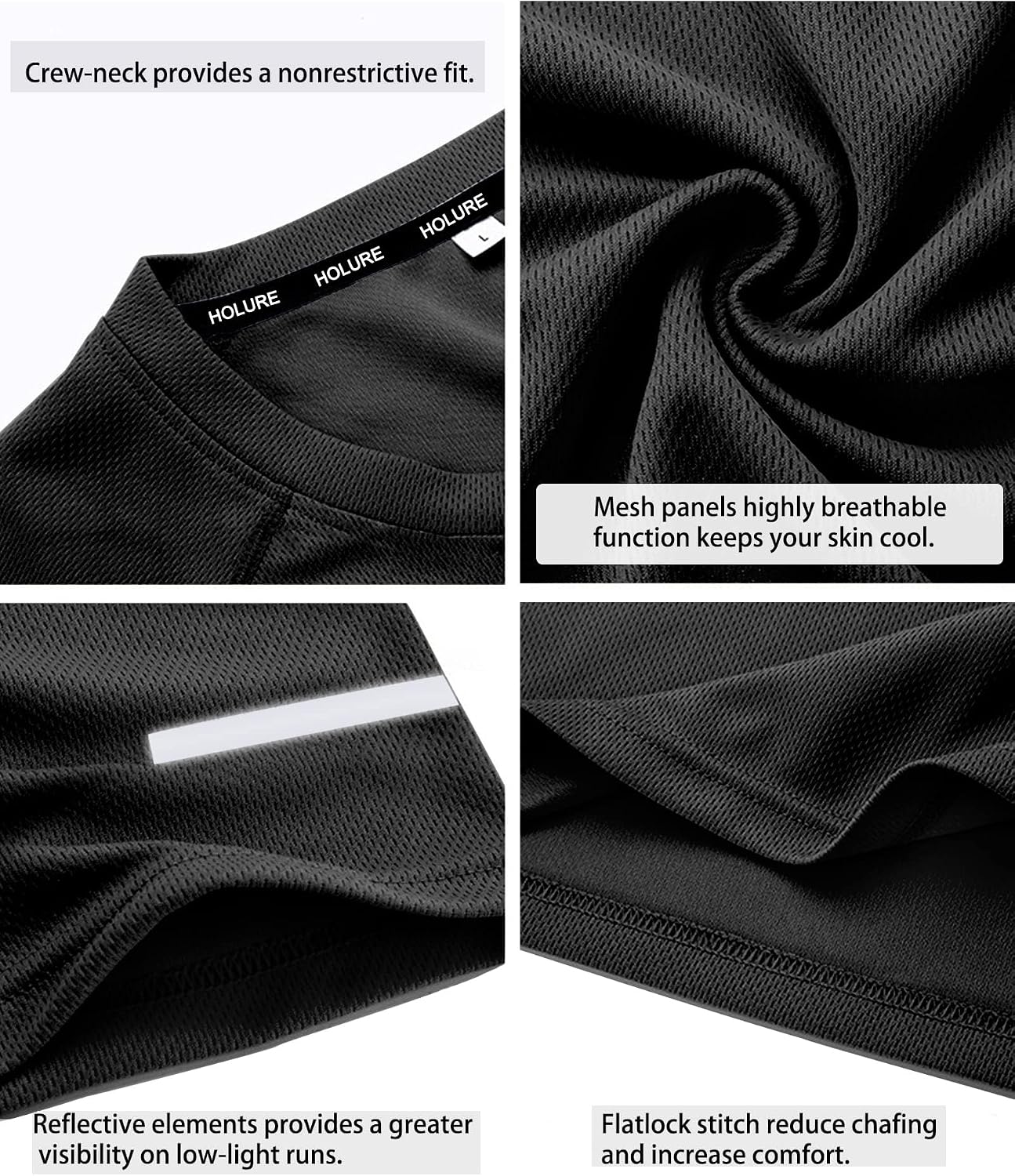 Detalle 2 de Herren Sport-Laufset im 4er- oder 5er-Pack: Funktionsshirt & Shorts/Langhose mit Kompression