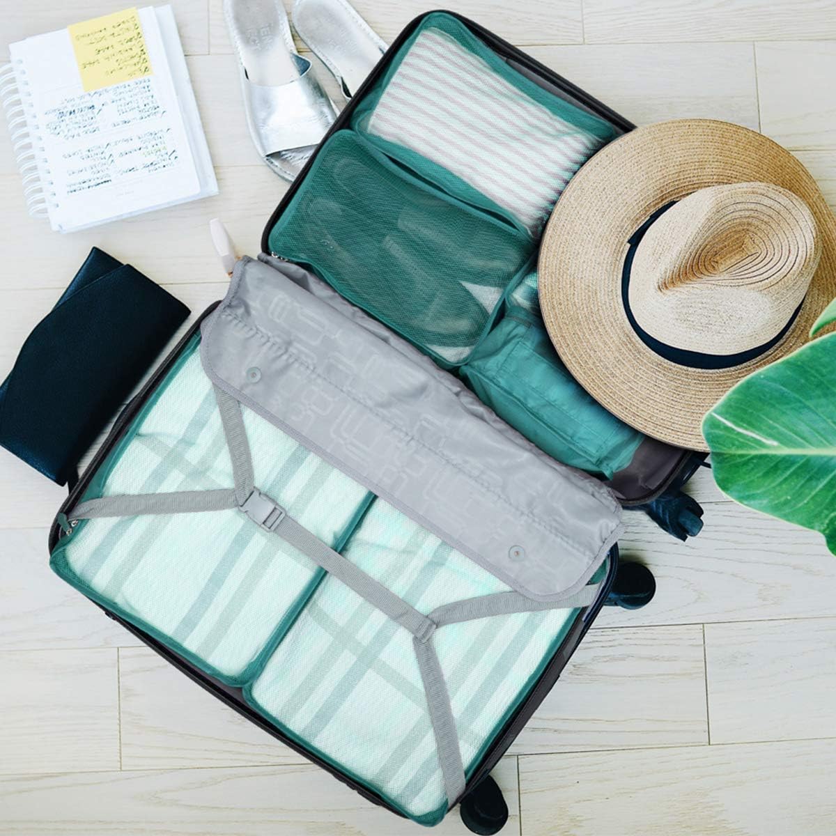Thumbnail 1 de 12 PCS Packing Cubes 12Pcs Sky Blue