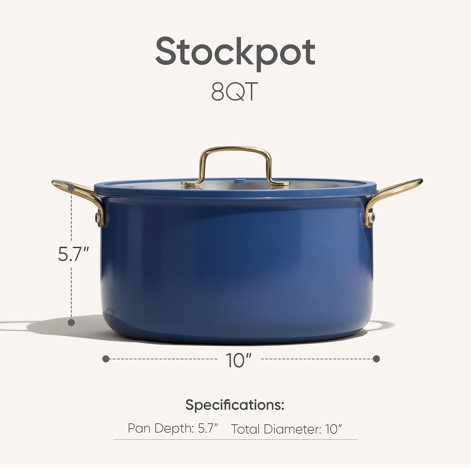 Detalle de CAROTE 8QT stock pot for even heating