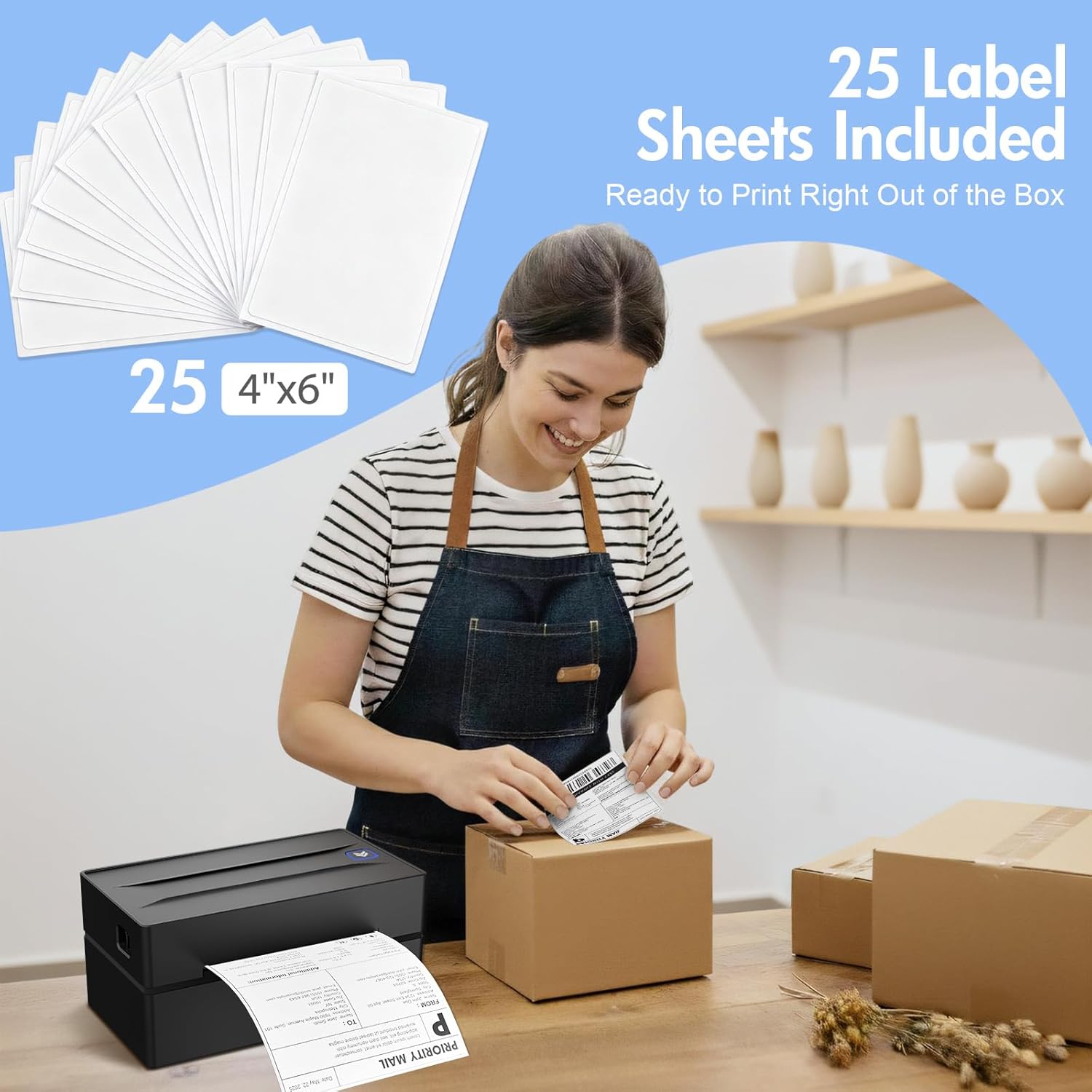 Detalle 2 de Bluetooth Thermal Label Printer 4x6