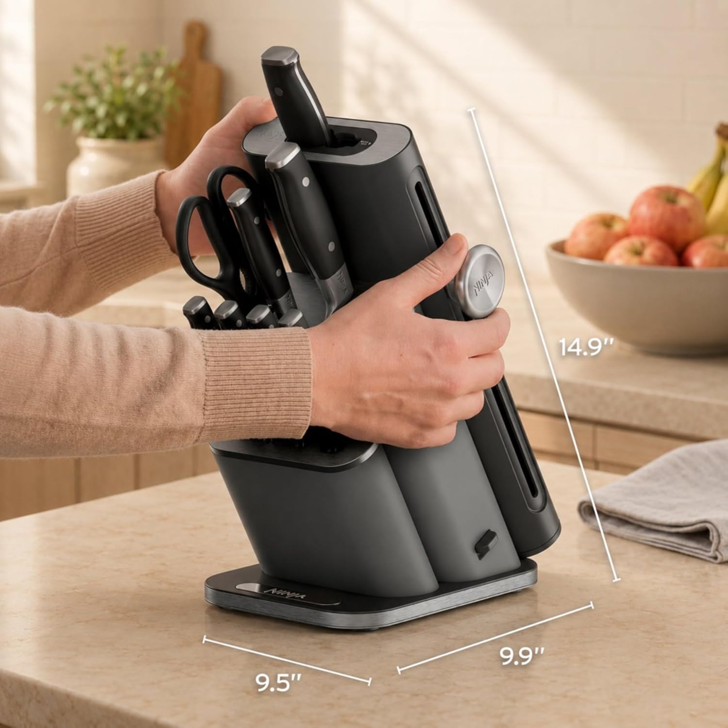 Detalle 1 de Ninja Knife Block Set NK32010BK1