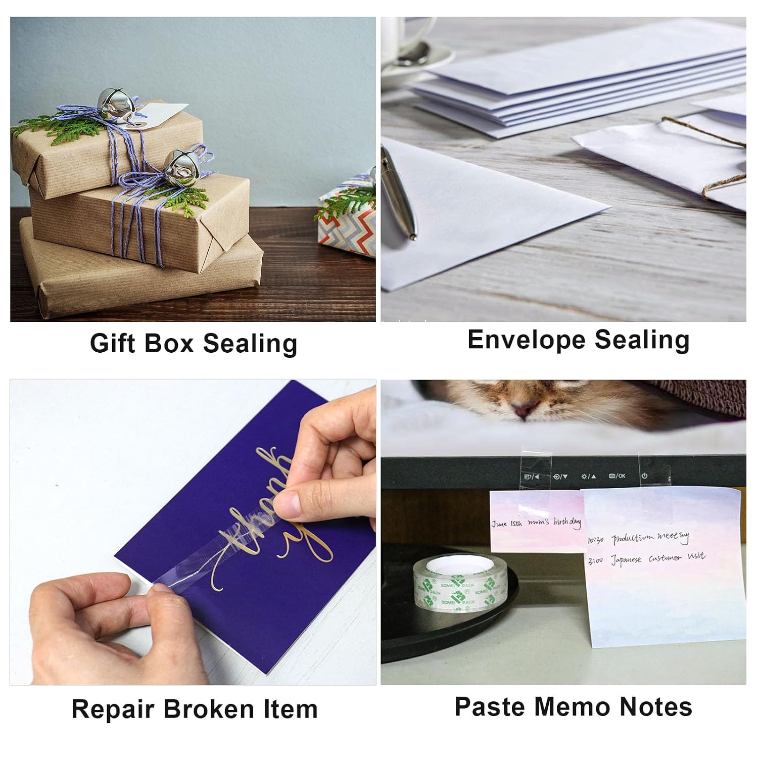 Thumbnail 6 de BOMEI Clear Tape Refills, 48-Roll Pack