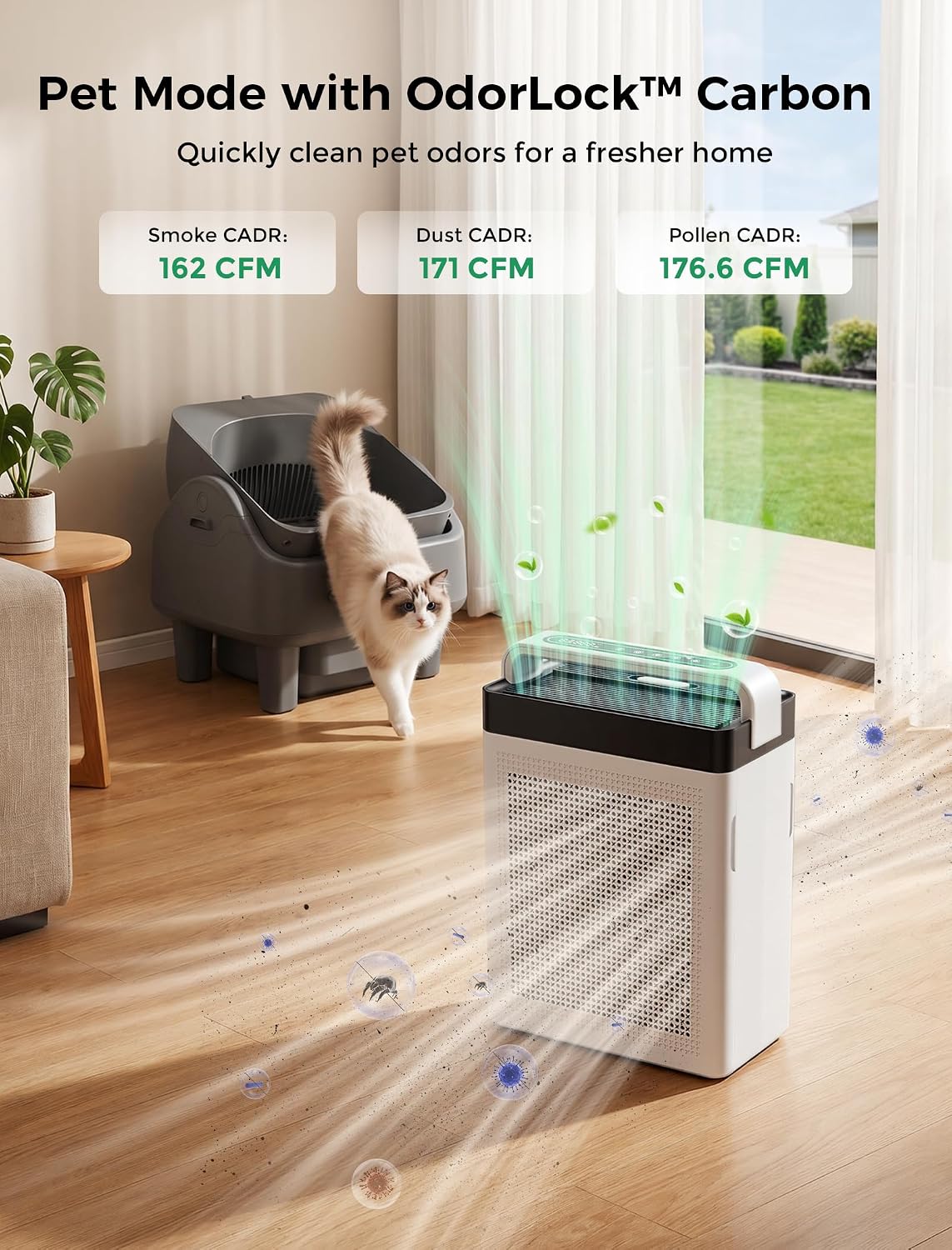 Thumbnail 6 de Cypcat PAP001 Pet Air Purifier with Dual-Sided Intake, H13 HEPA & Washable Pre-Filter