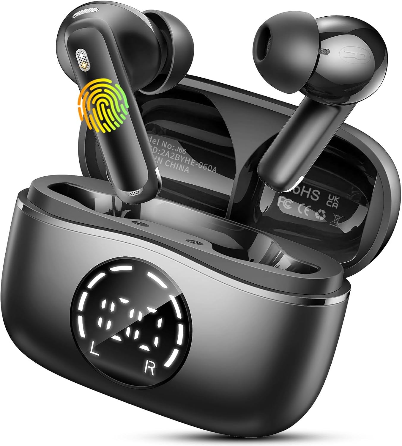 Detalle de 2026 Wireless Earbuds (Bluetooth 5.4) with ENC noise cancelling and IP7 waterproof