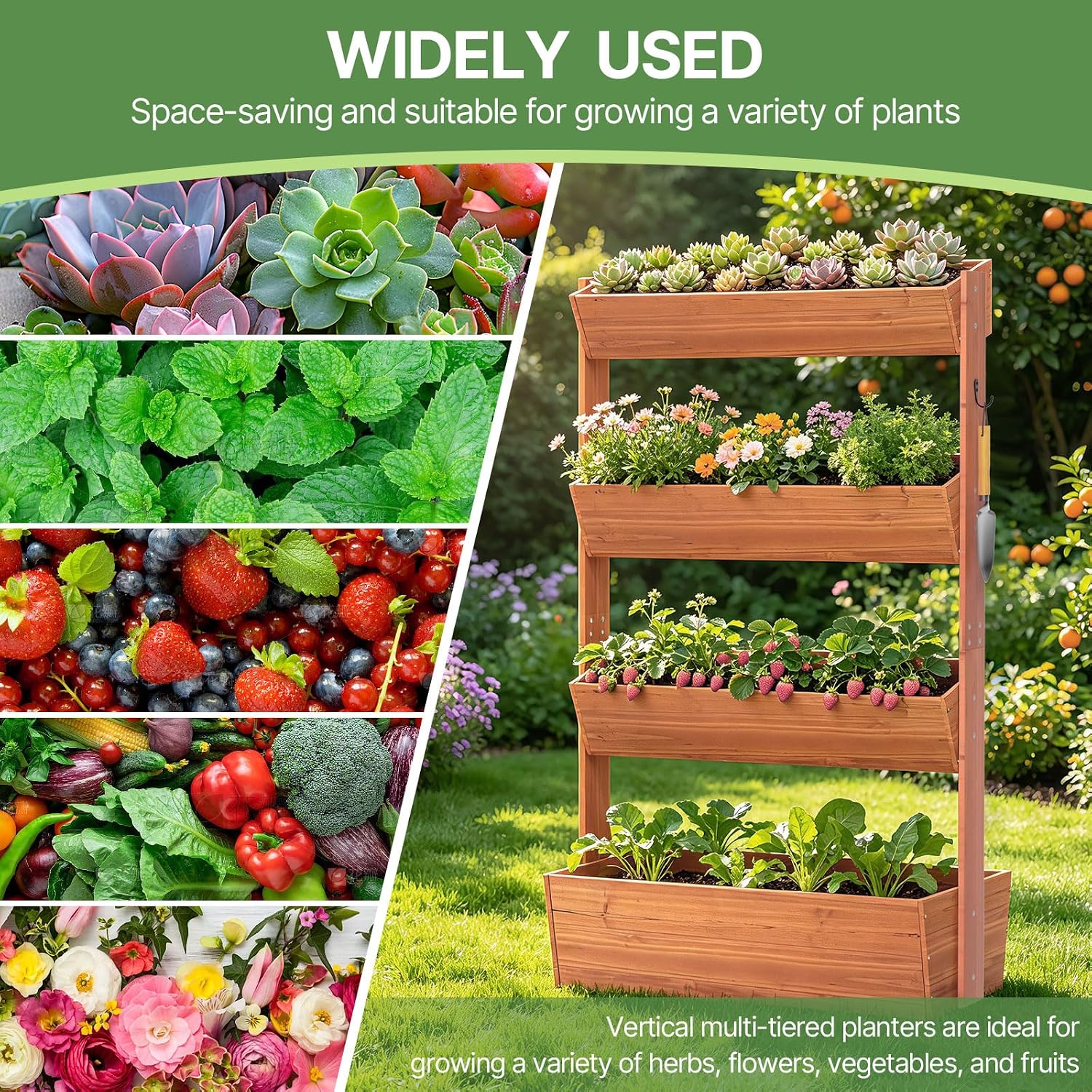 Detalle de Suteck 4-Tier Raised Garden Bed