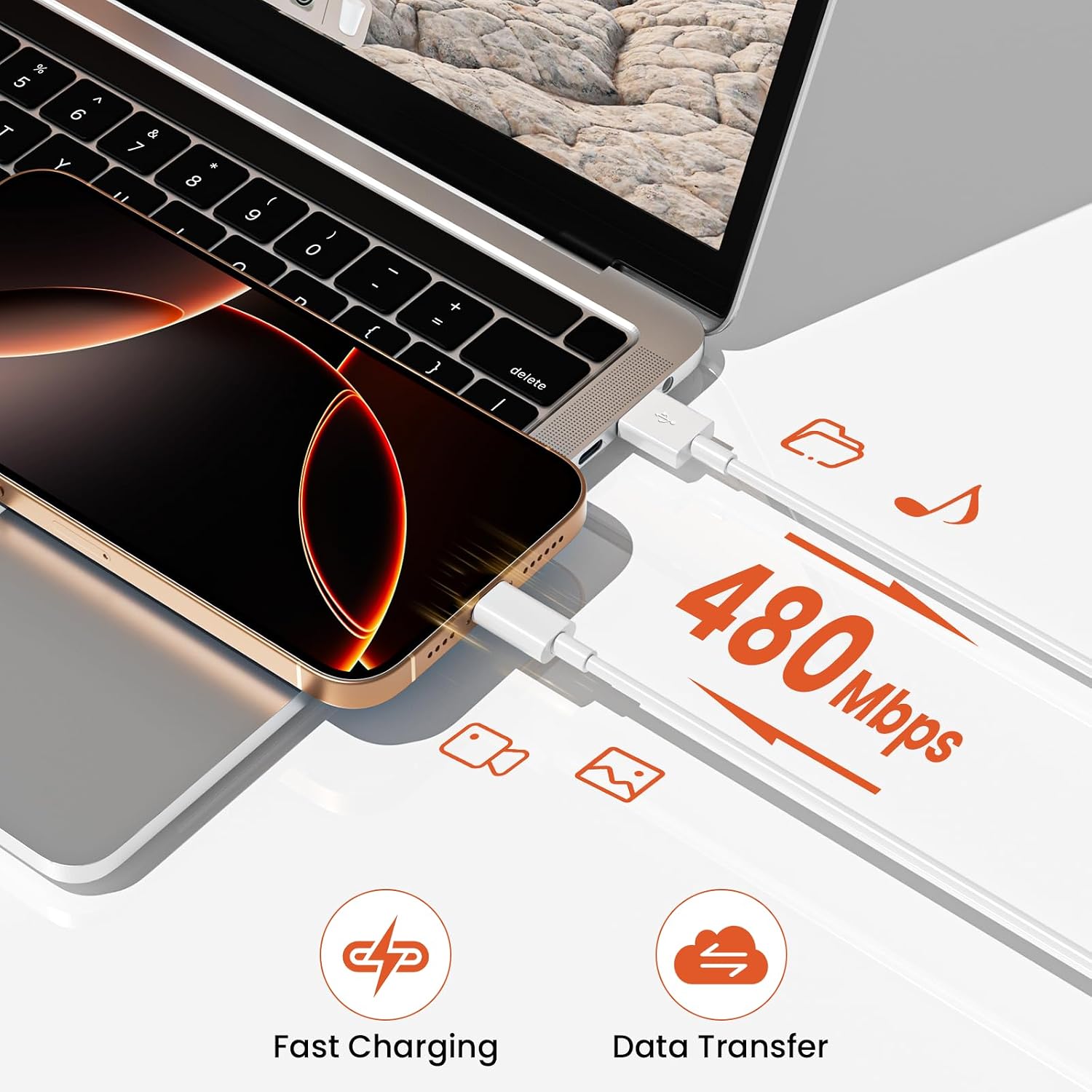 Thumbnail 5 de Bayznqiu USB to USB‑C Cable 4-Pack — 3FT & 6FT