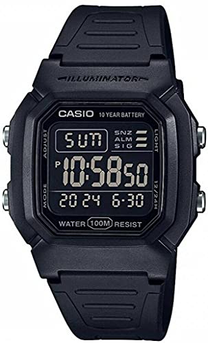 Detalle de Casio Collection Men W-800H-1BVES: reloj digital para hombre, práctico y asequible