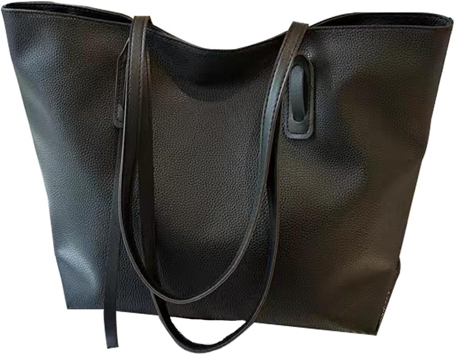 Thumbnail 3 de YXQSED Ladies Tote Handbag in Black with Zip and Inner Pocket