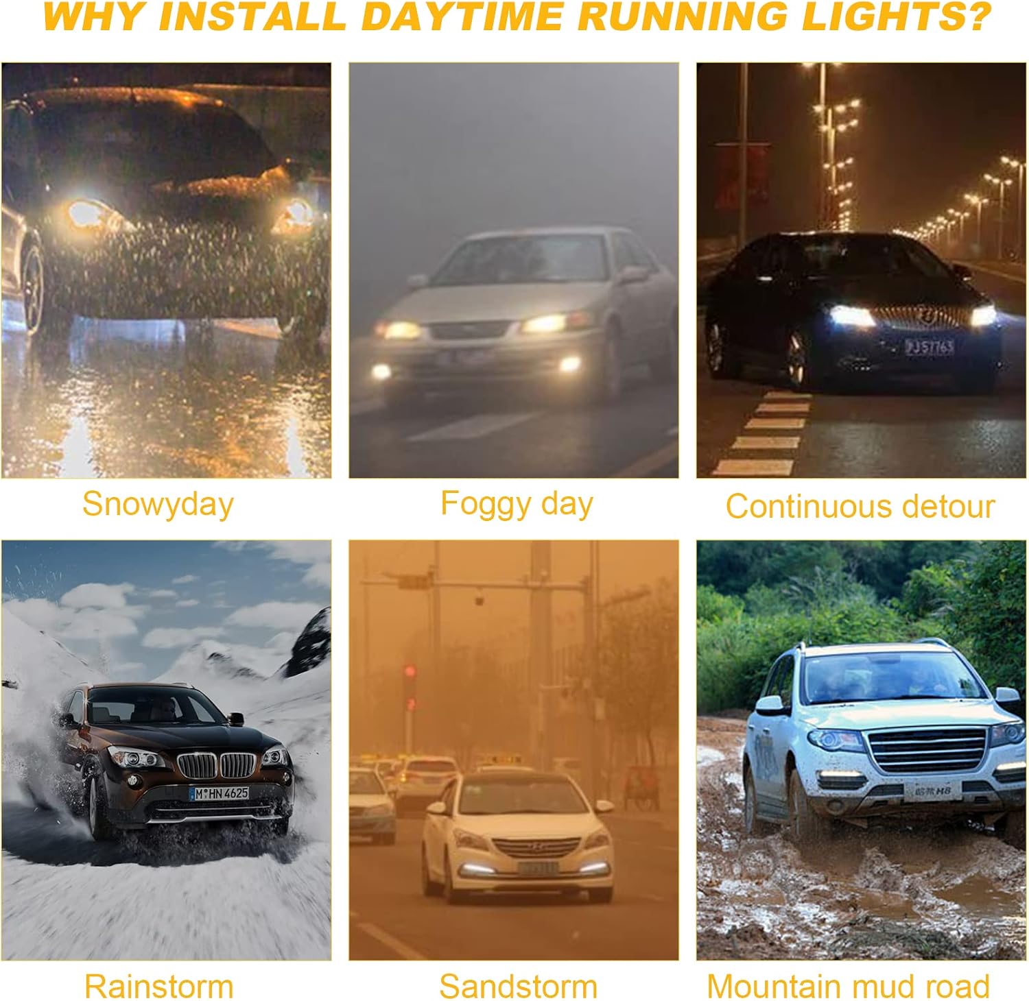 Thumbnail 6 de URAQT Motorhauben LED Lichtstreifen 180 cm