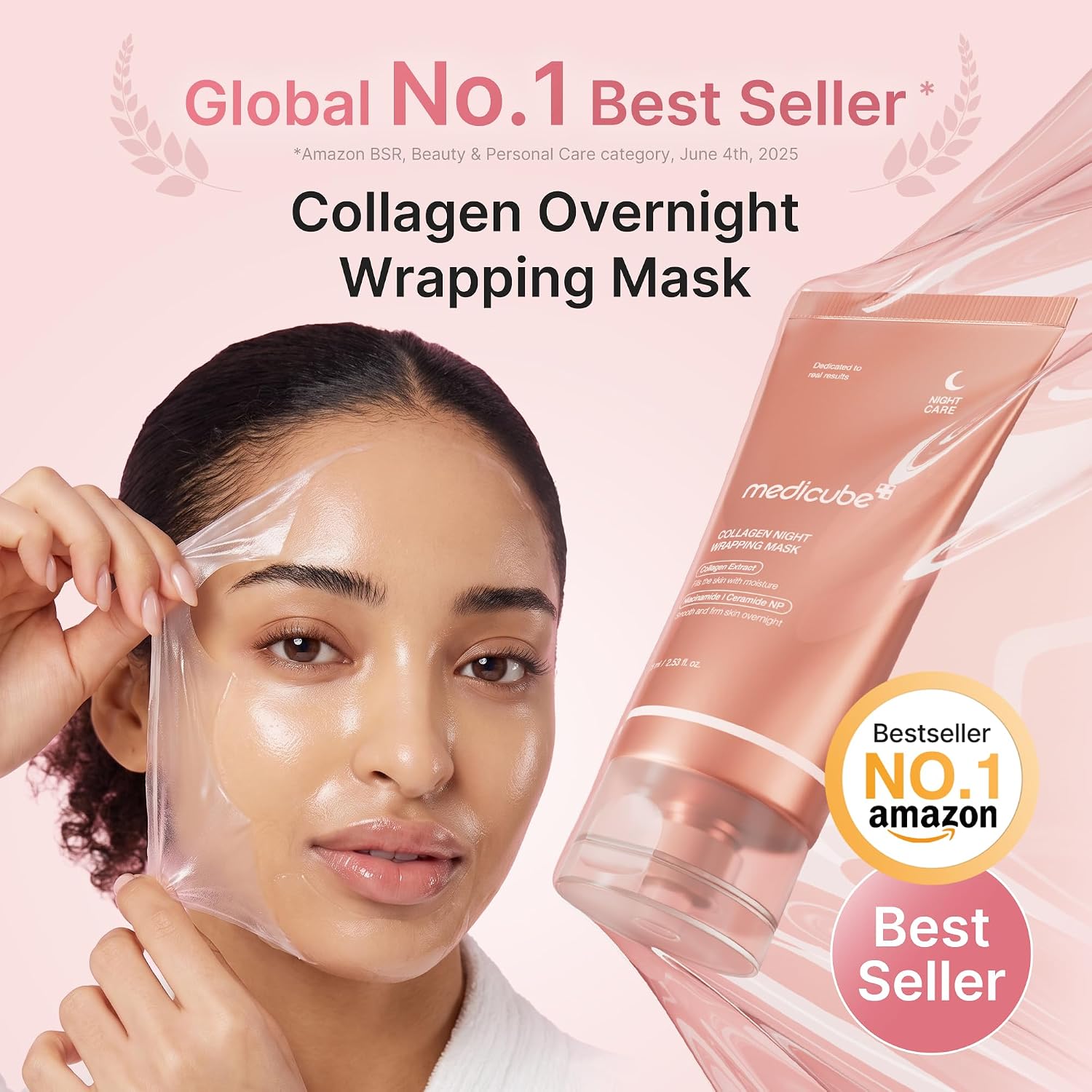 Detalle 2 de medicube Wrapping Mask Collagen - Overnight Peel Off Facial Mask