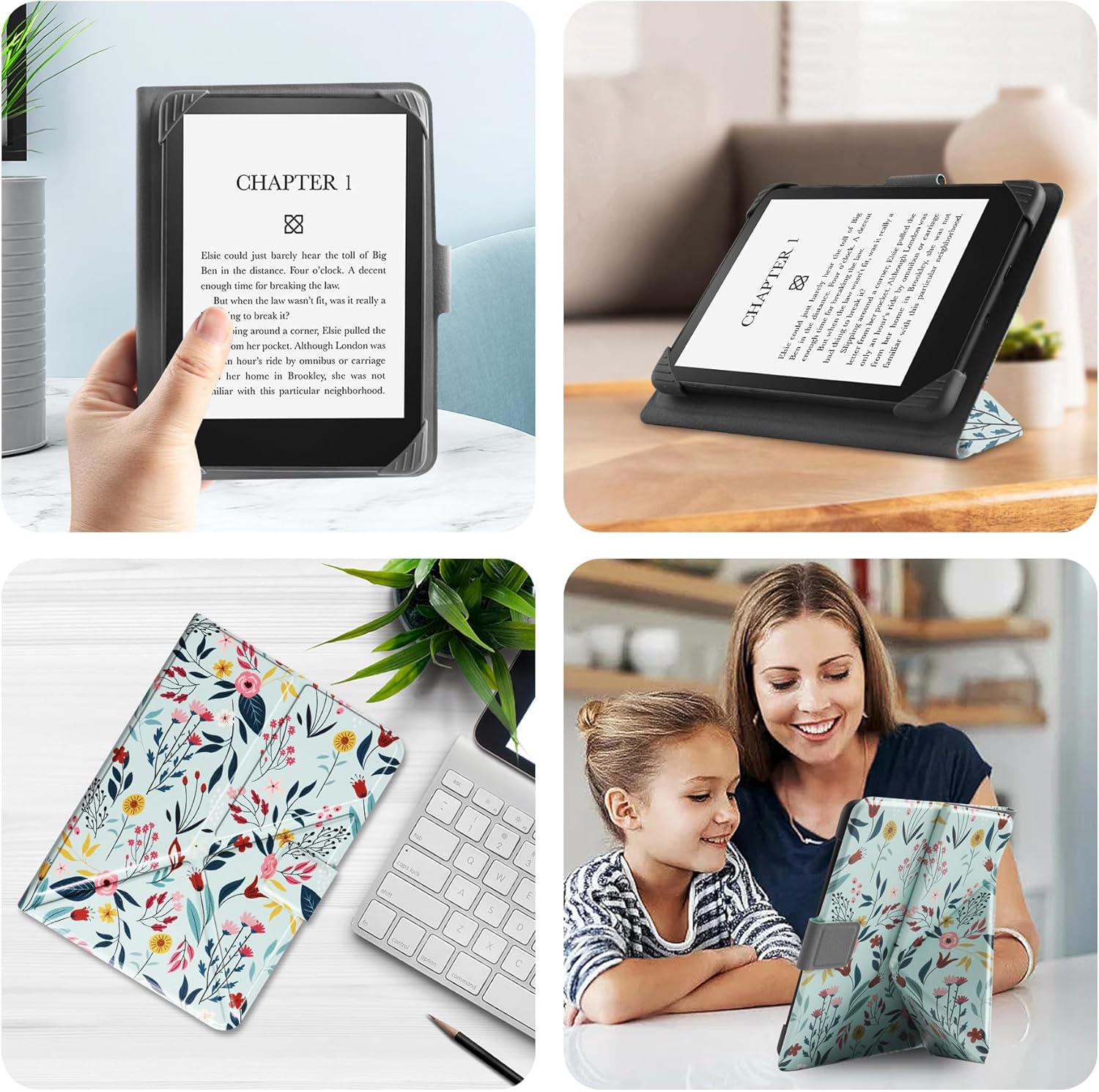 Thumbnail 4 de HGWALP Universal PU Folio Case for 6.8–7 Inch eReaders with Multi-angle Stand