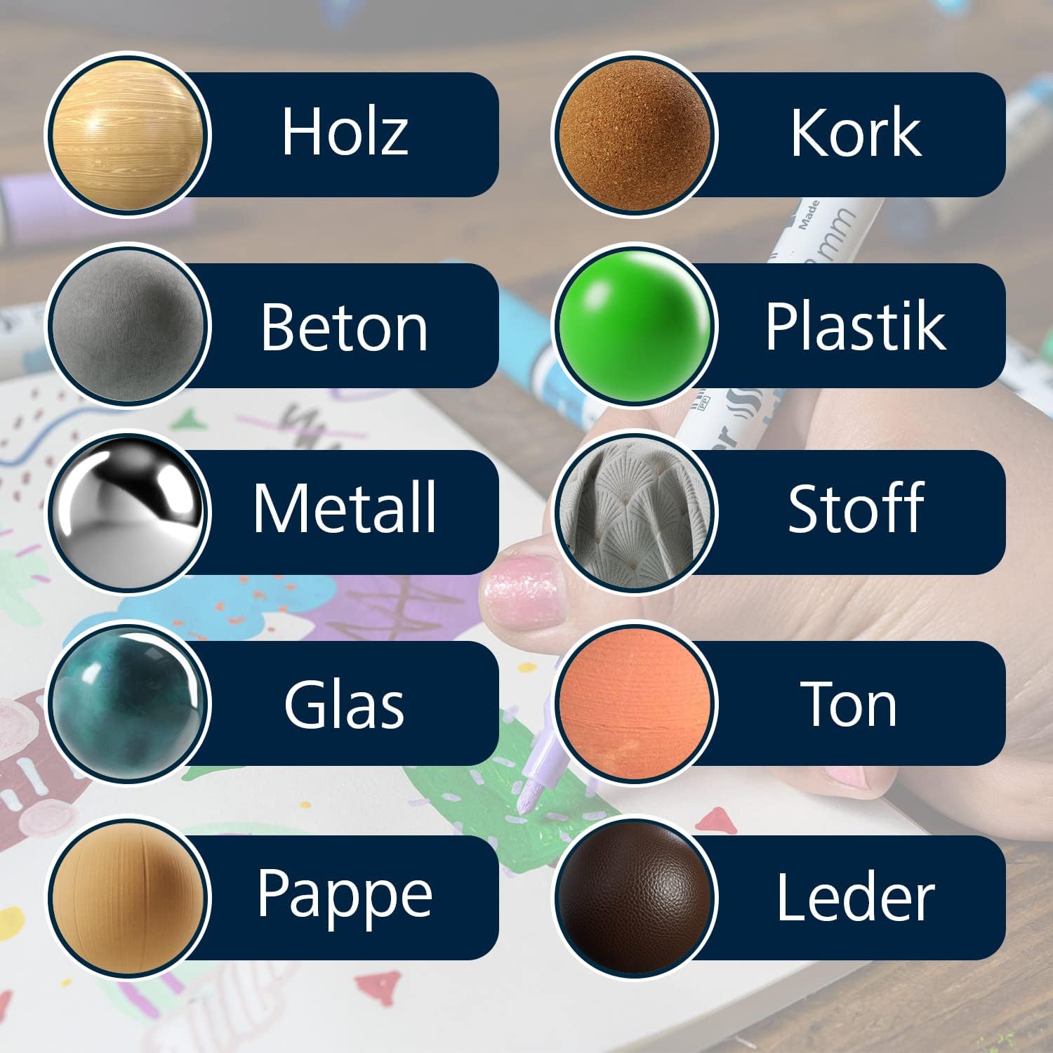 Detalle de Schneider Paint-It Acrylstifte 120202 im 5er Pack, rot – deckender Acrylmarker mit 4 mm Rundspitze