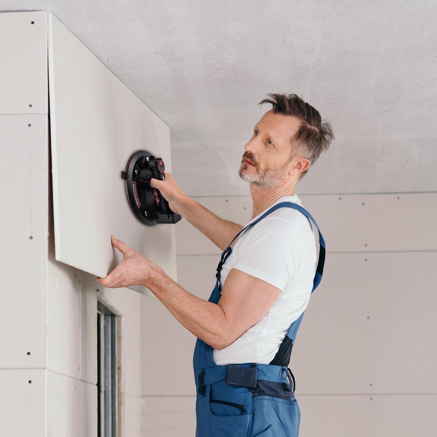 Detalle de Elektrische vacuümzuignappen van 20,3 cm met manometer, set van 2, tot 200 kg