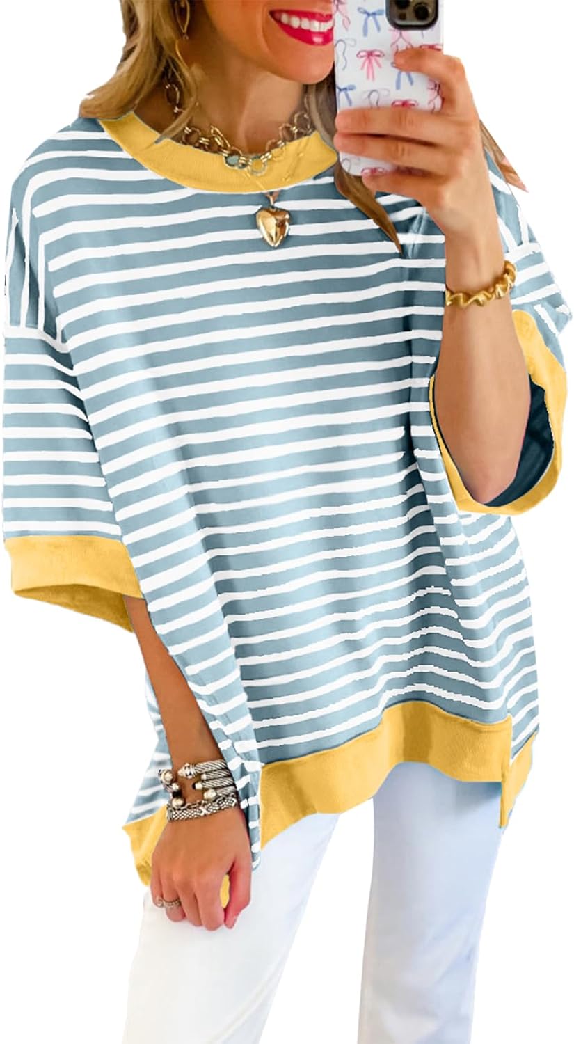 Thumbnail 6 de SHEWIN Womens Casual Short Sleeve Pullover S‑XL