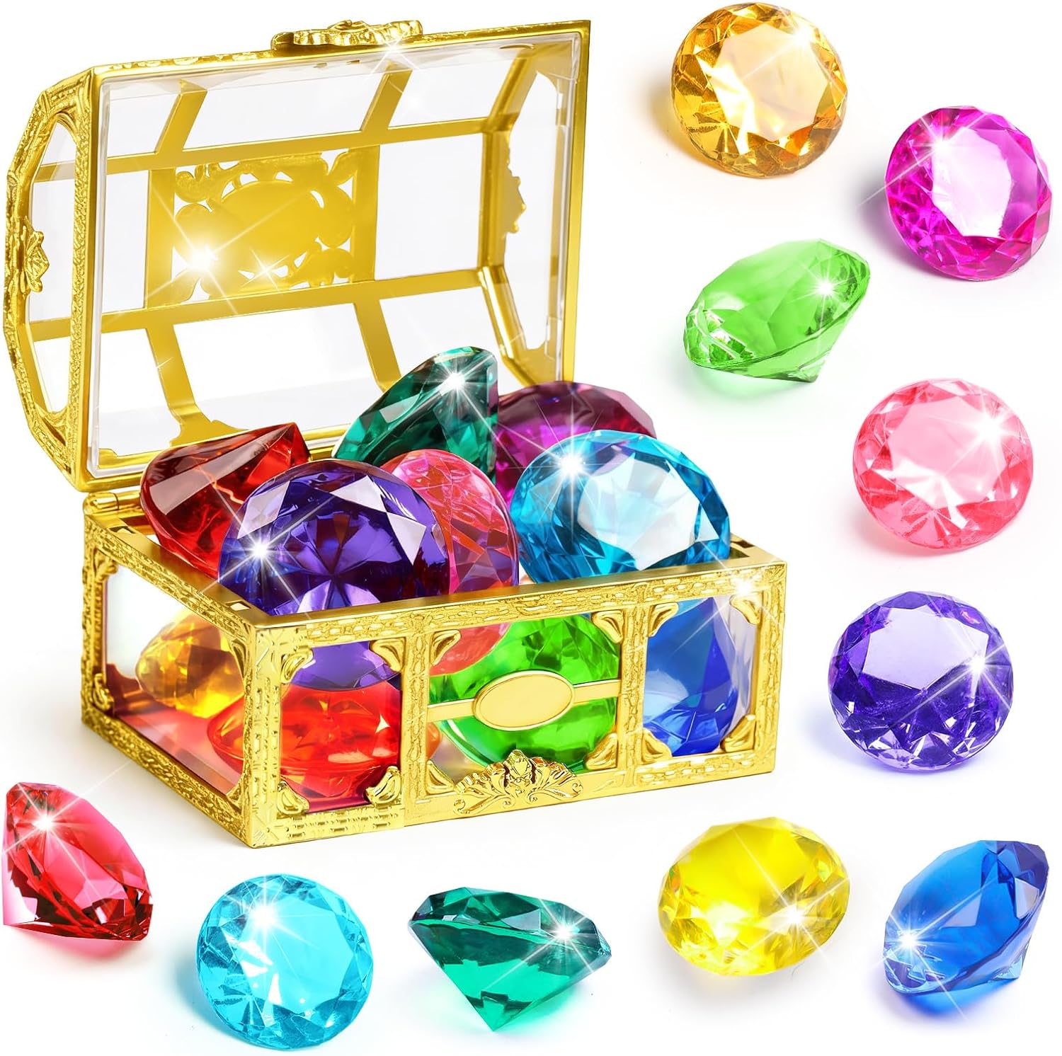 Detalle de DISHIO Large Diving Gem 10pcs Pool Toys ๐