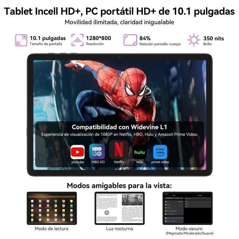 Detalle de Tablet ExcitPower T20 WiFi 10,1" con Teclado y Stylus Pen — 8 GB/256 GB, azul