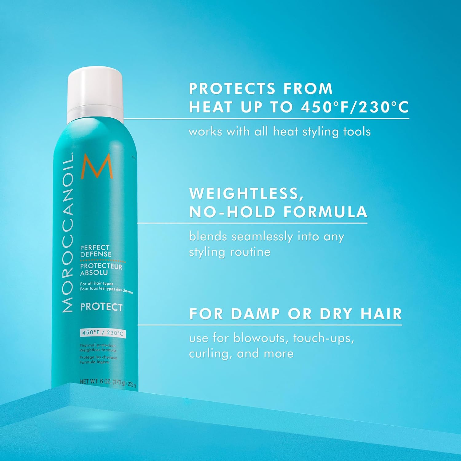 Detalle 2 de Moroccanoil Difesa Assoluta – spray secco leggero con protezione termica fino a 230°C