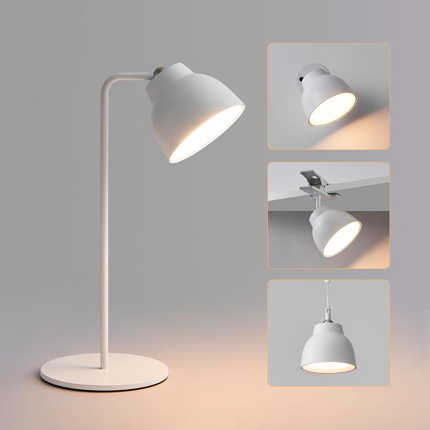 Detalle de HARPER LIVING 1406W-FBA 4-in-1 Rechargeable LED Lamp, 3000K, Touch Dimming