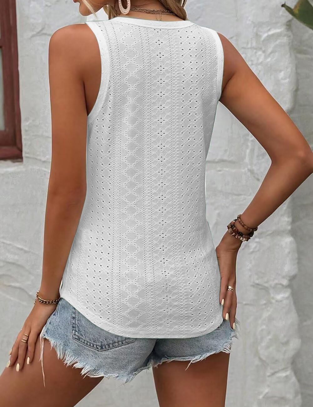 Thumbnail 4 de DuoEase Tank Top Damen mit V-Ausschnitt – ärmellos, casual für den Sommer