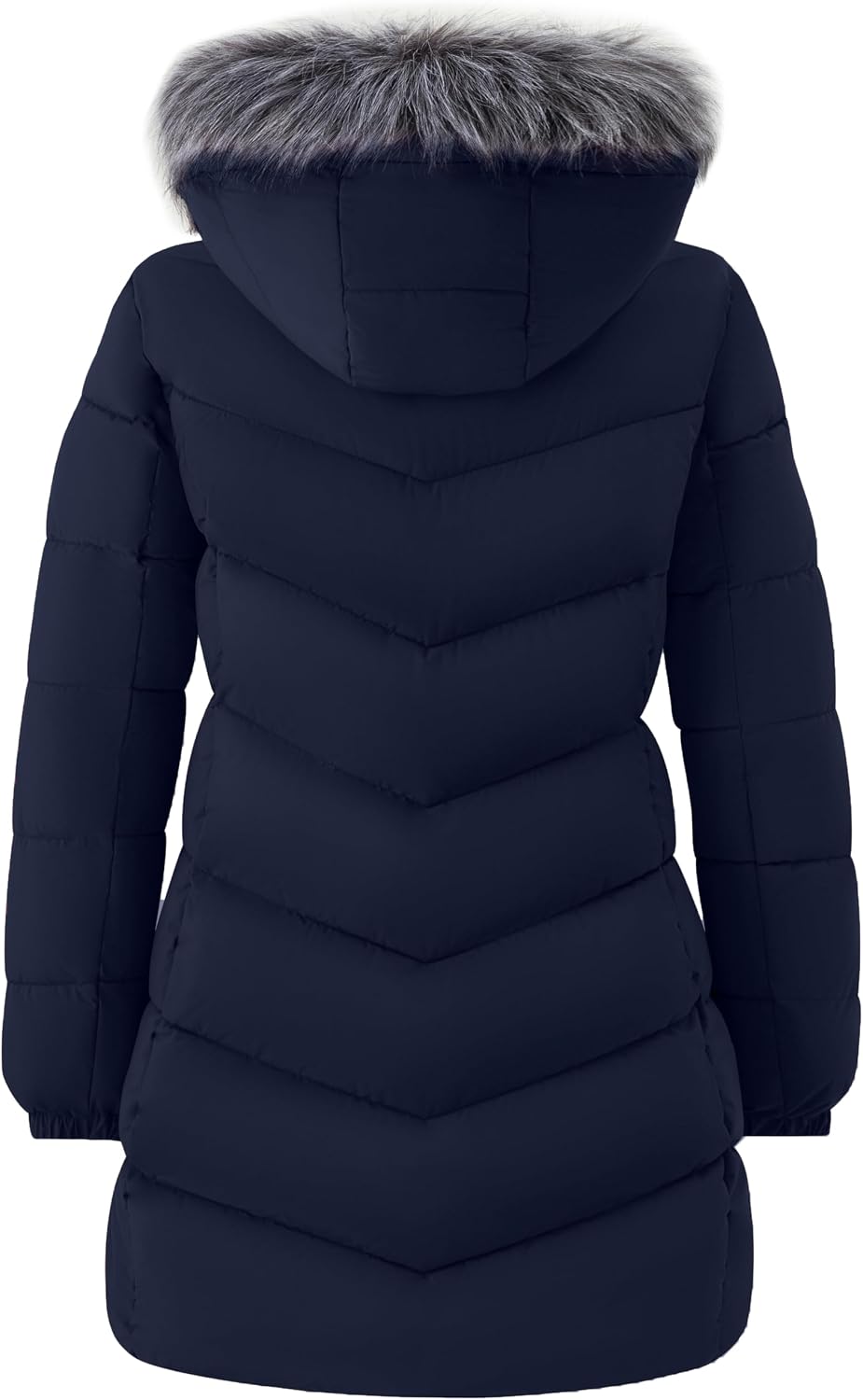 Detalle de Wantdo L7-112 Women’s Long Quilted Puffer Coat, Waterproof and Machine Washable
