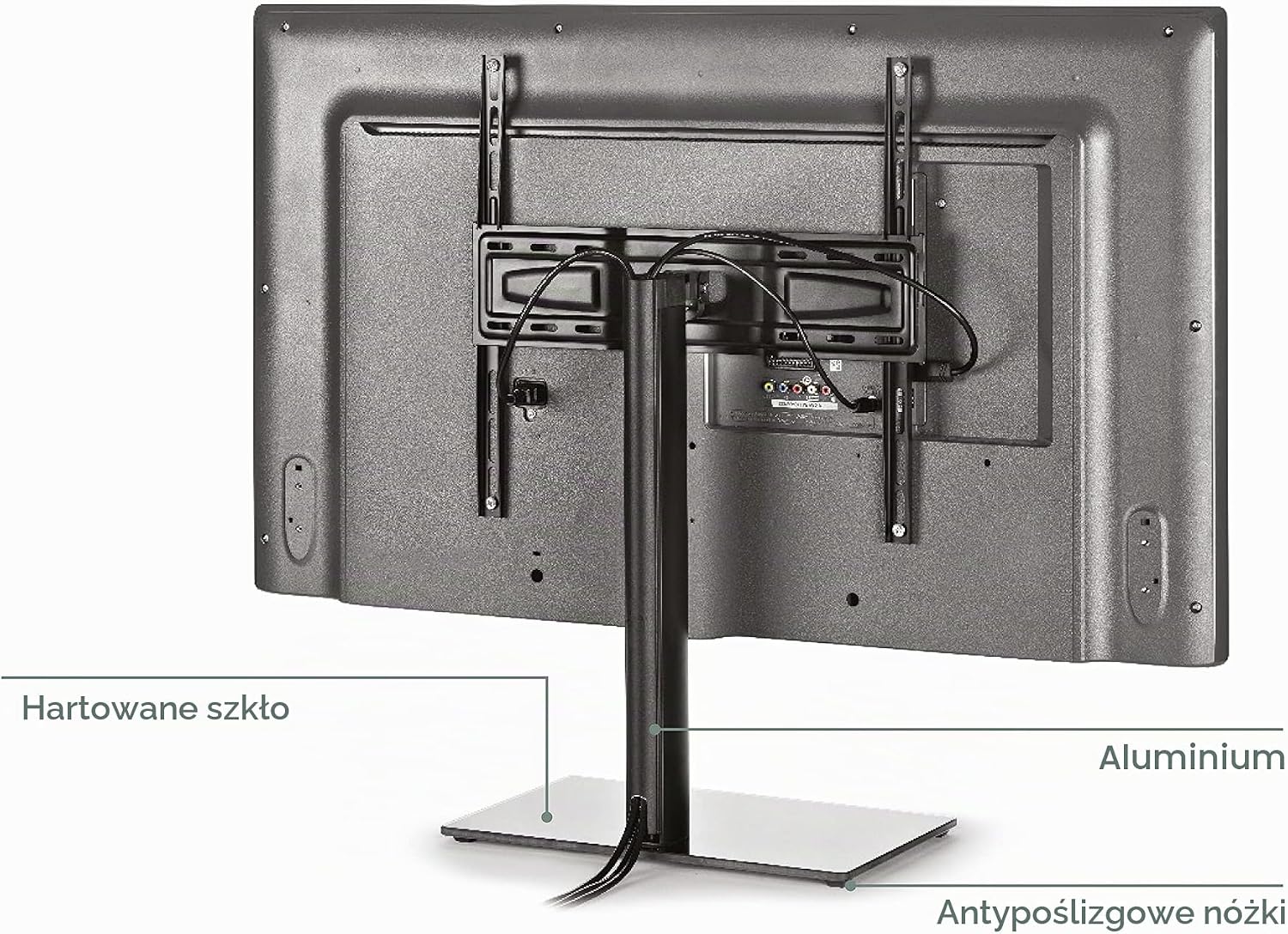 Detalle de Meliconi 480807 BA STAND 400 – stojak podłogowy do TV, szkło hartowane