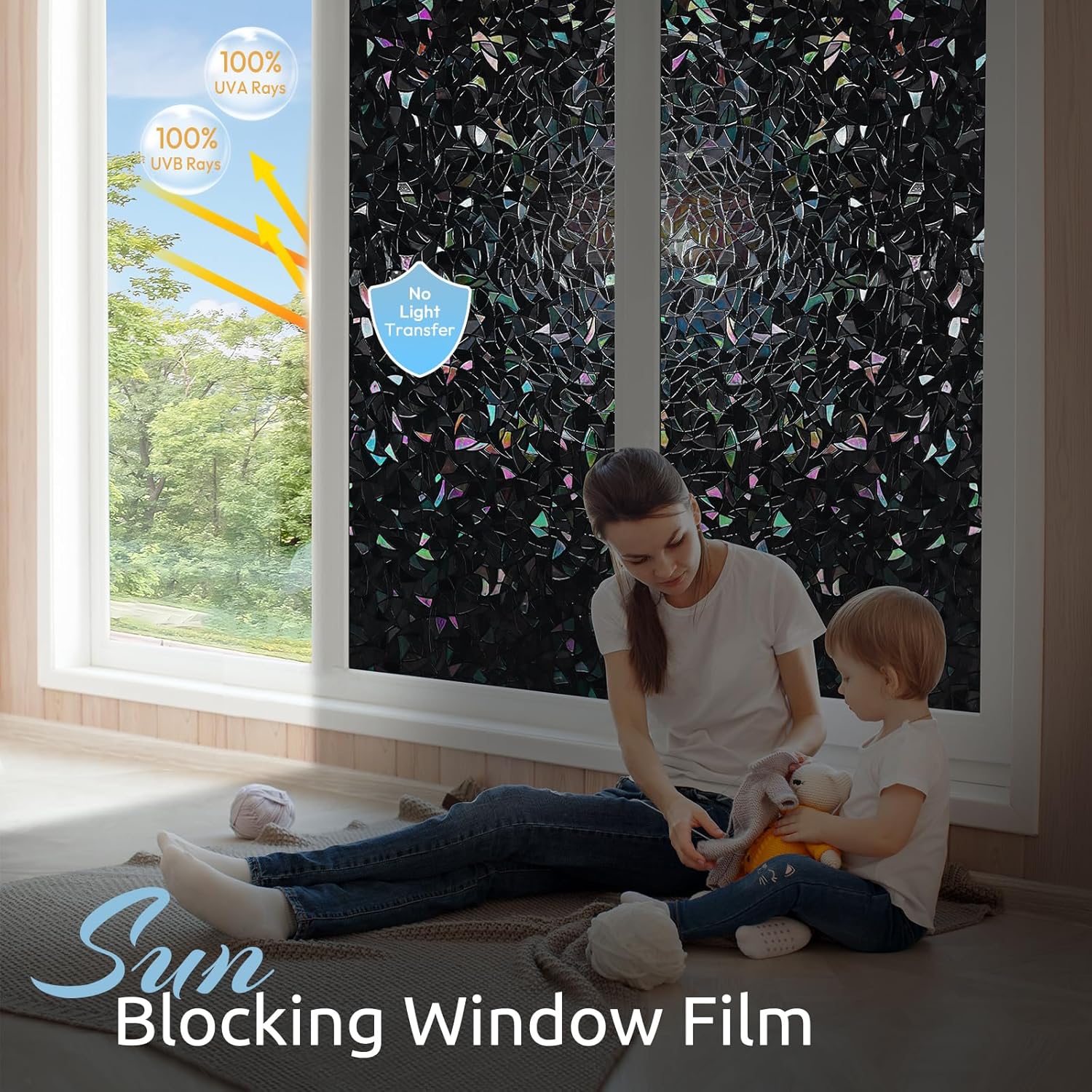 Detalle 1 de rabbitgoo Window Privacy Film 11.8" x 78.7