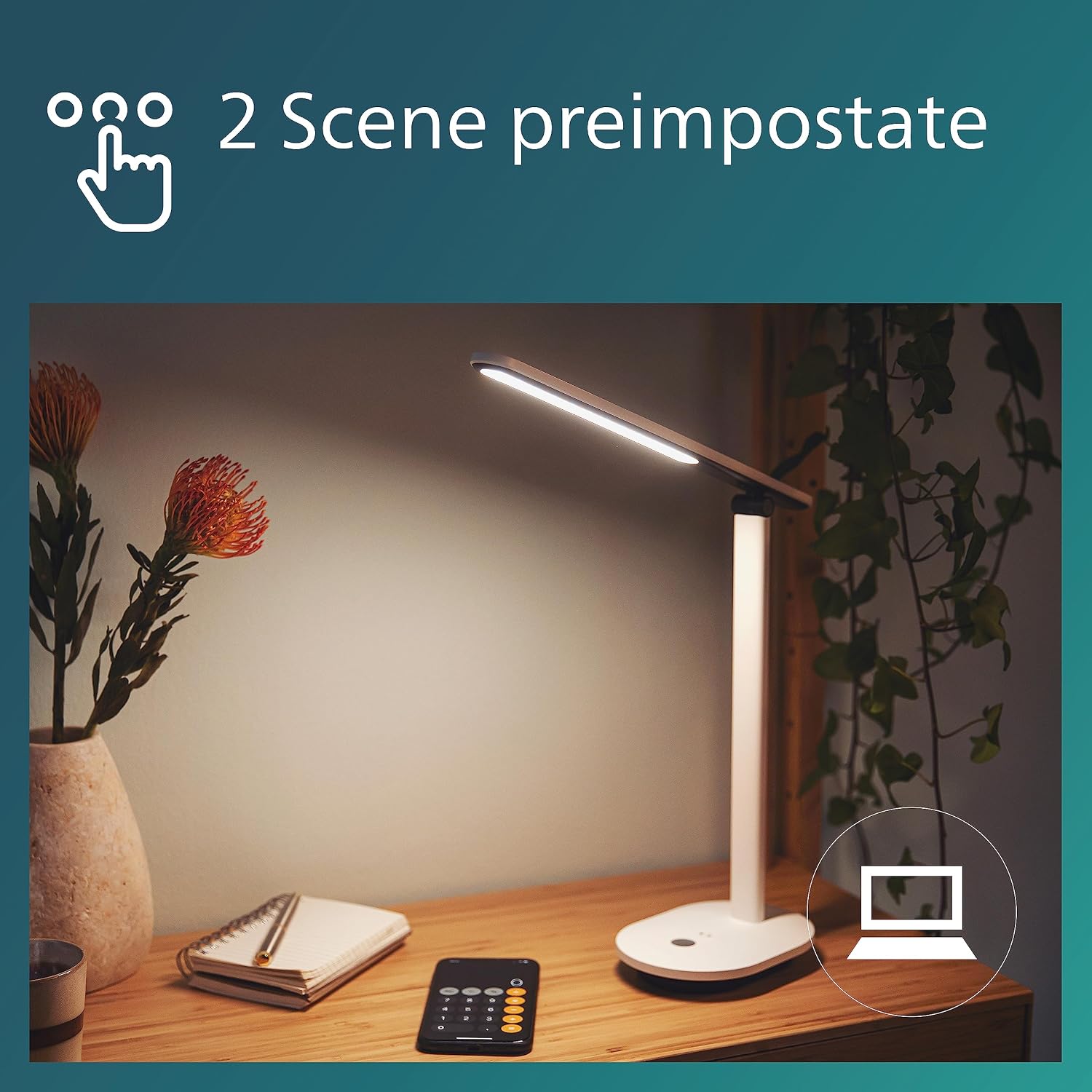 Thumbnail 5 de Philips Lighting 8719514420410 Lámpara Flexo Blanca