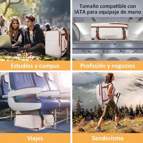 Thumbnail 7 de Taygeer Mochila 40x30x20 para Ryanair: compañera de viaje ergonómica y organizada