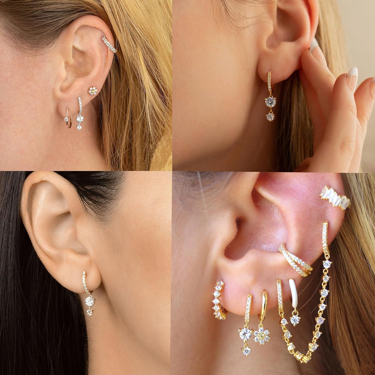 Thumbnail 4 de Ohrringe Silber 925 Hängend Creolen – 12 mm, hypoallergen für Damen