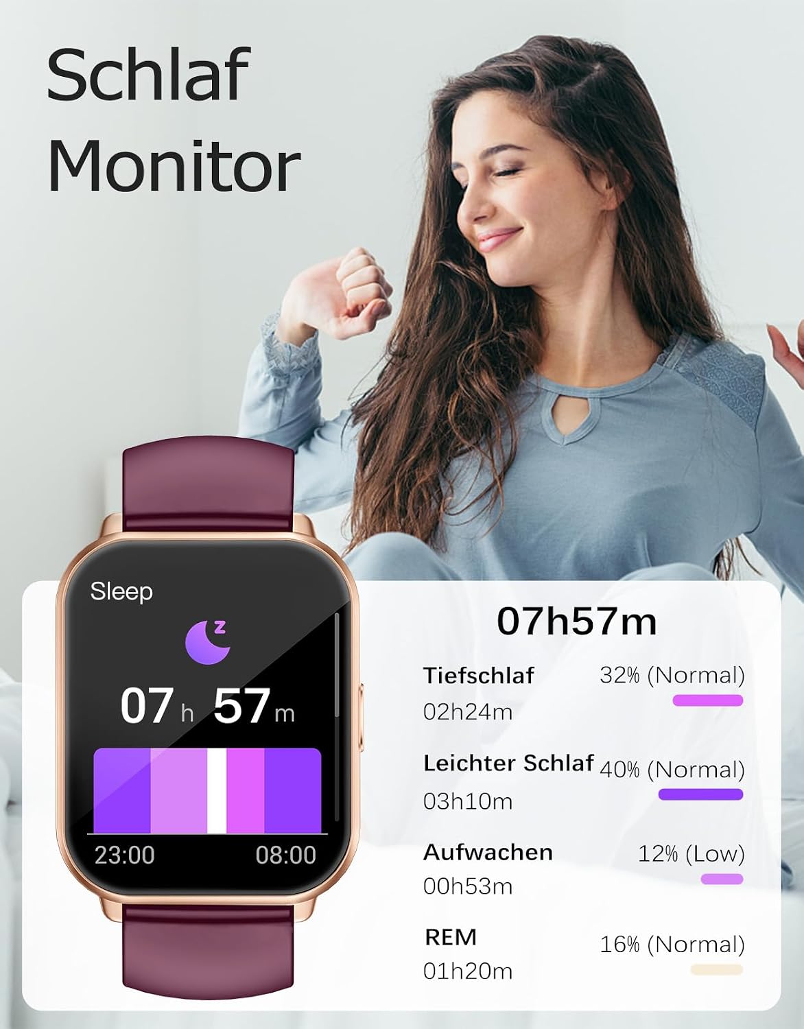 Thumbnail 4 de RUIMEN Smartwatch mit Telefonfunktion