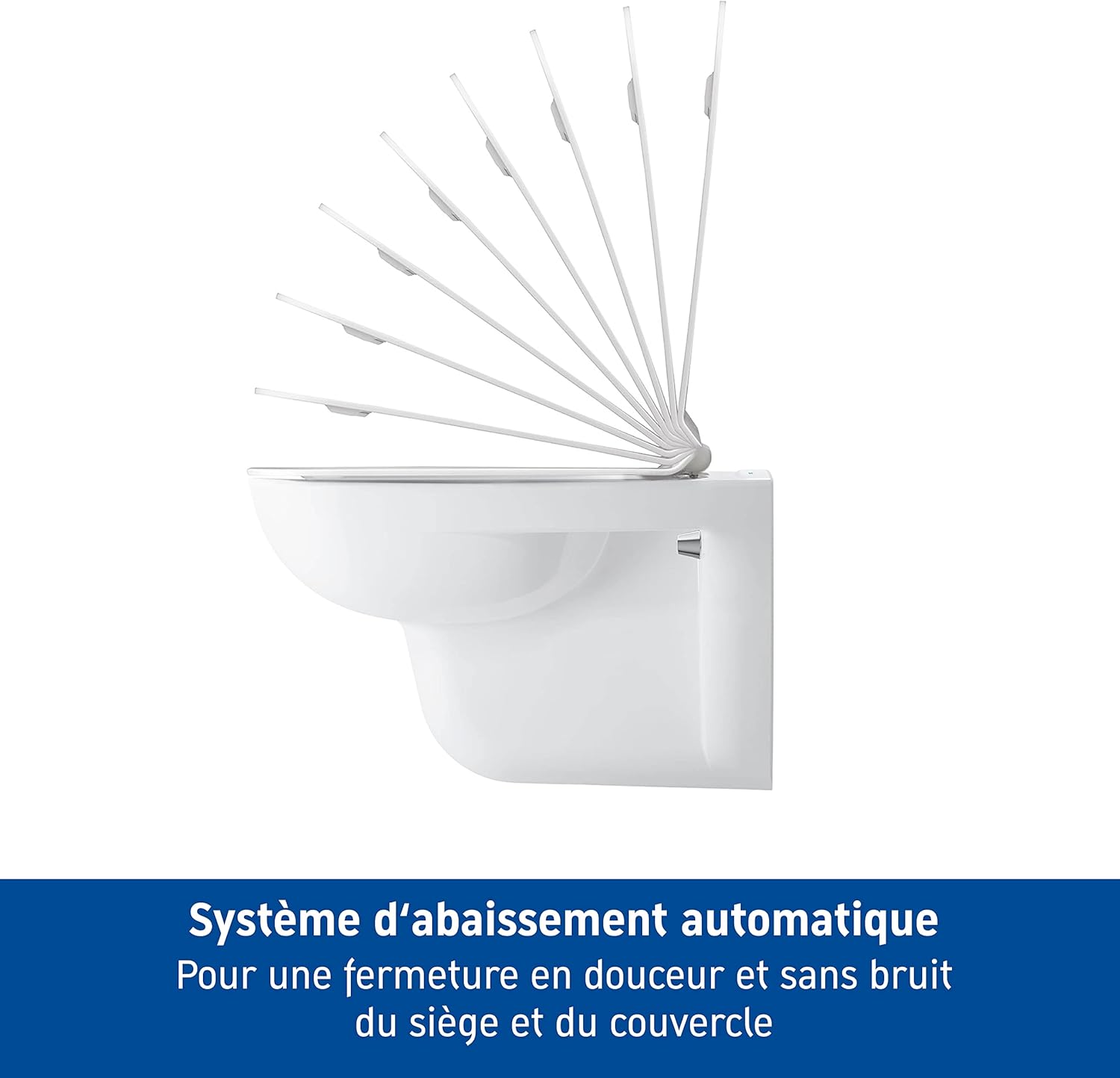 Thumbnail 1 de Duravit Abattant WC D-Code Compact : siège avec amortisseur et charnières inox – blanc