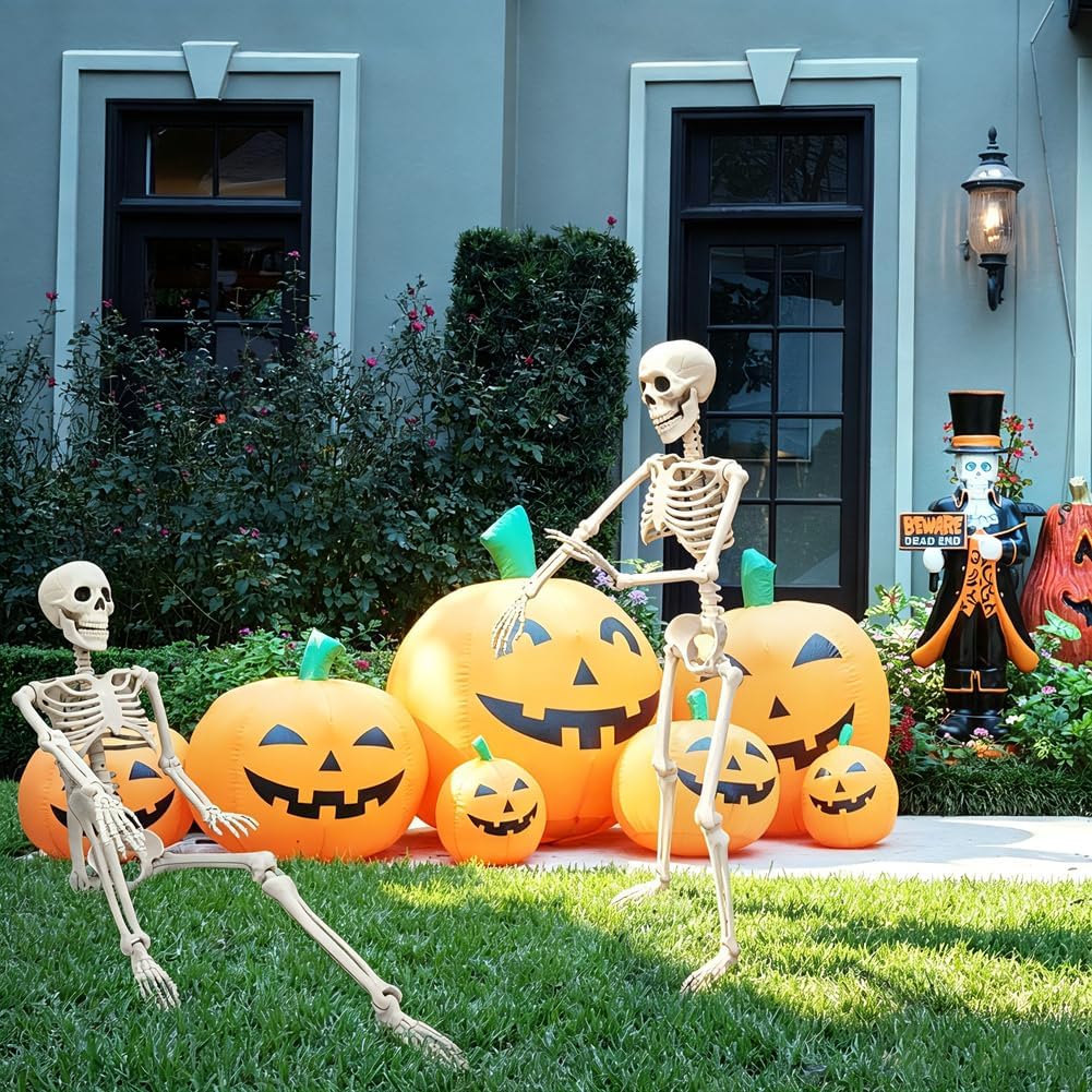 Thumbnail 6 de WODMAZ ZW-LXWSJGJ 3-Foot Posable Plastic Skeleton Halloween Decoration