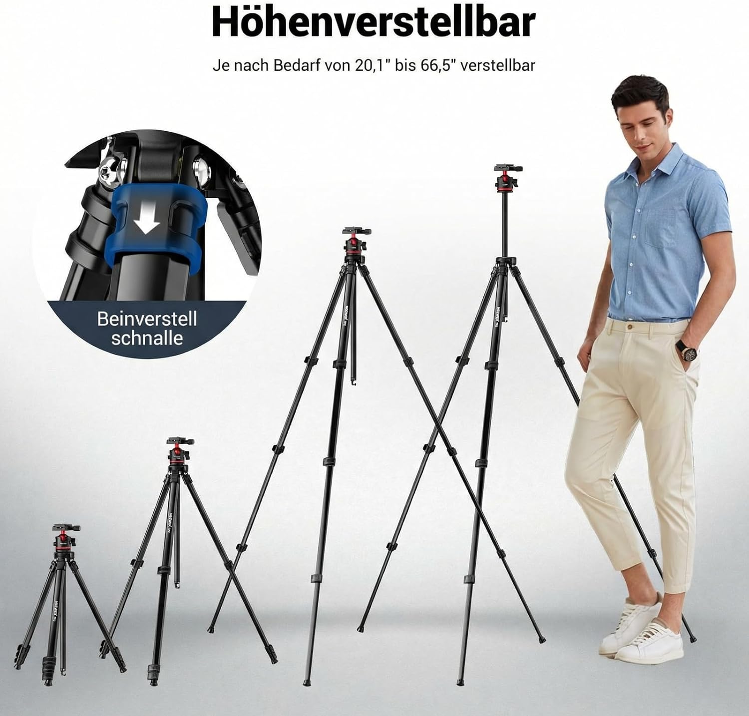 Thumbnail 6 de NEEWER TP12 Reisestativ 169 cm