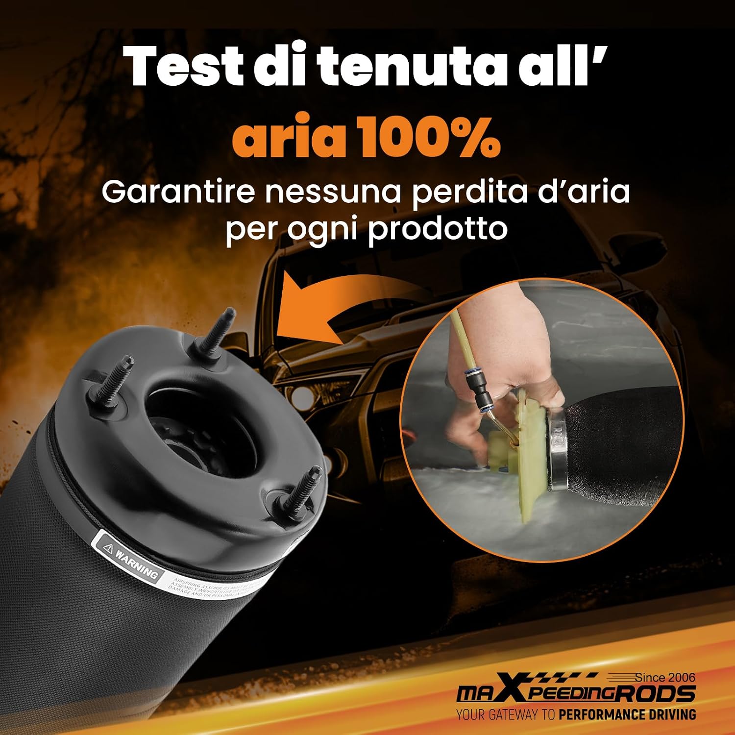 Detalle de maXpeedingrods 2 sospensioni pneumatiche posteriori Airmatic sigillate per Mercedes ML/GL Classe W164