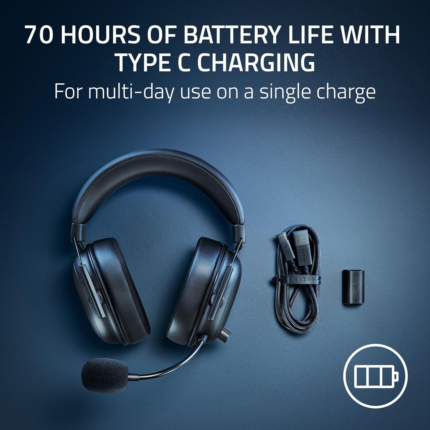 Thumbnail 6 de Razer BlackShark V2 HyperSpeed Wireless 70 Hr