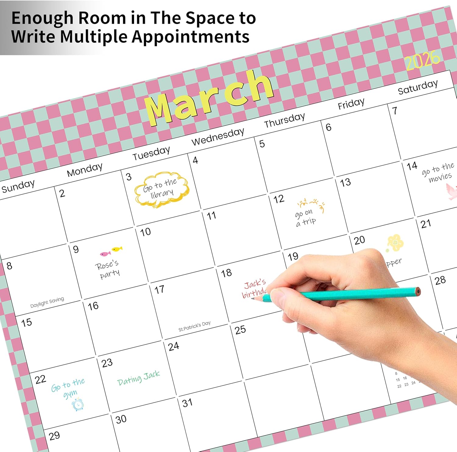 Thumbnail 5 de Magnetic Fridge Calendar A4 2026 📅