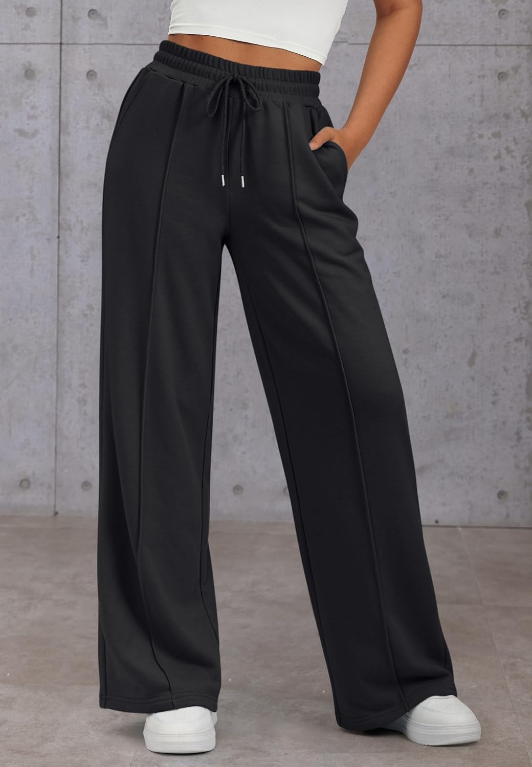 Thumbnail 1 de ATHMILE Womens Wide Leg Sweatpants high-waisted joggers