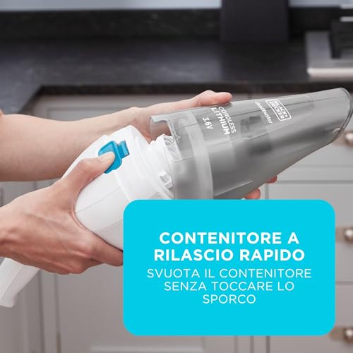 Detalle 2 de BLACK+DECKER Aspirapolvere portatile NVC115JL-QW