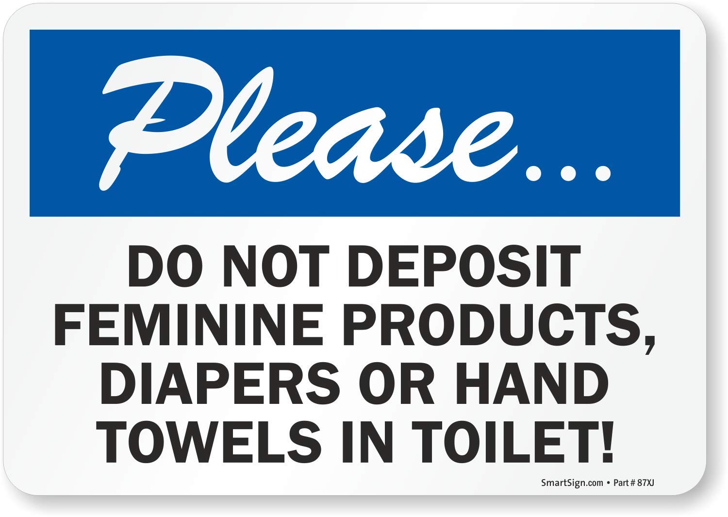 Detalle 2 de SmartSign Restroom Label 3.5 x 5 Inch