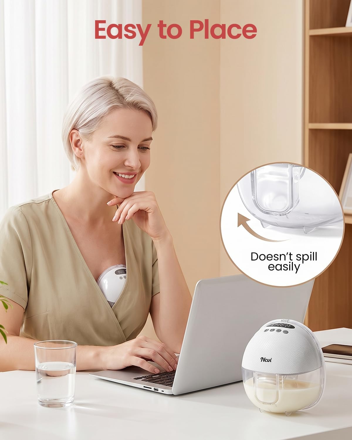 Thumbnail 2 de NCVI Hands Free Breast Pump: Wearable, Quiet and Portable for Busy Mums