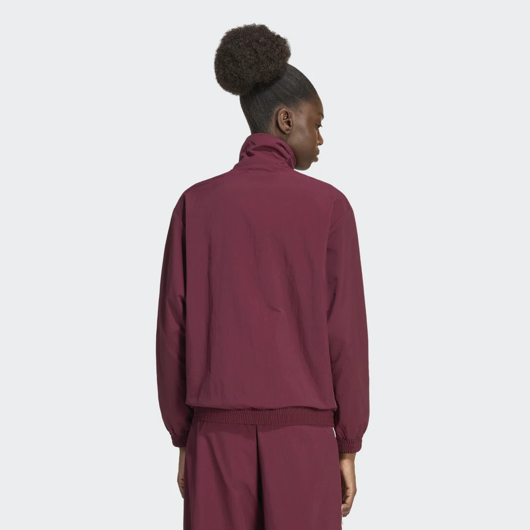 Detalle 2 de Chaqueta Floral GFX Firebird Loose de Adidas en Burgundy