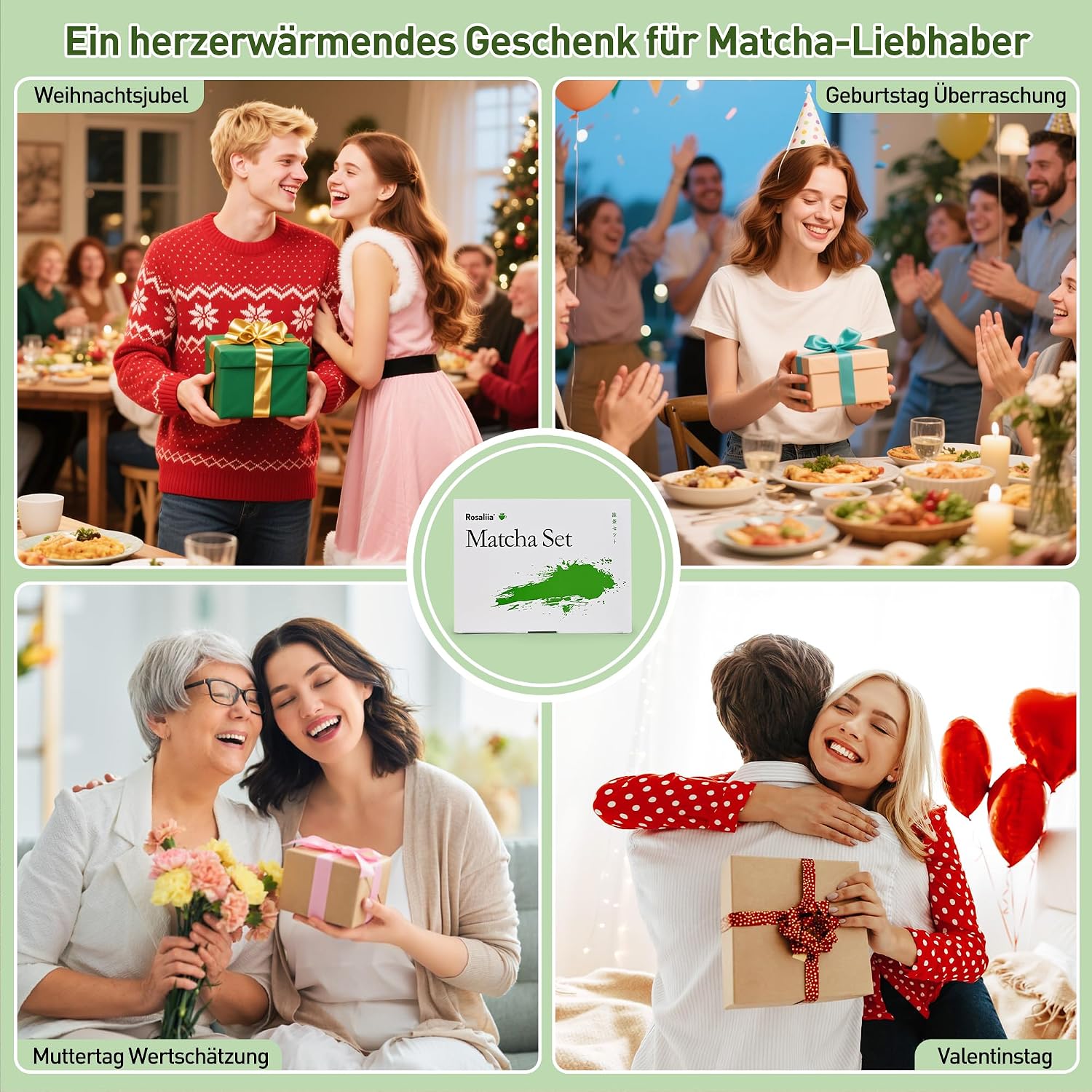 Thumbnail 6 de Matcha-Schneebesen-Set – Japanisches Matcha-Tee-Set für den Haushalt (Cyan)