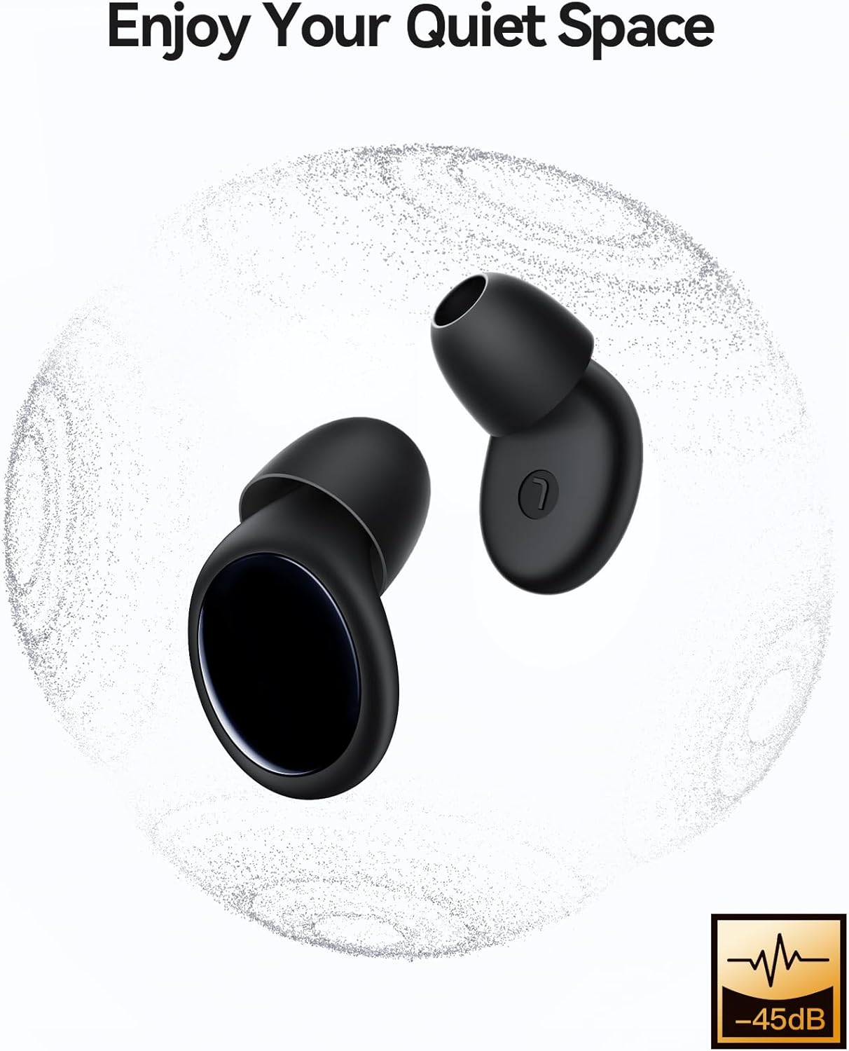 Detalle de 45 dB Noise-Reducing Silicone Reusable Earplugs with 8 Tips