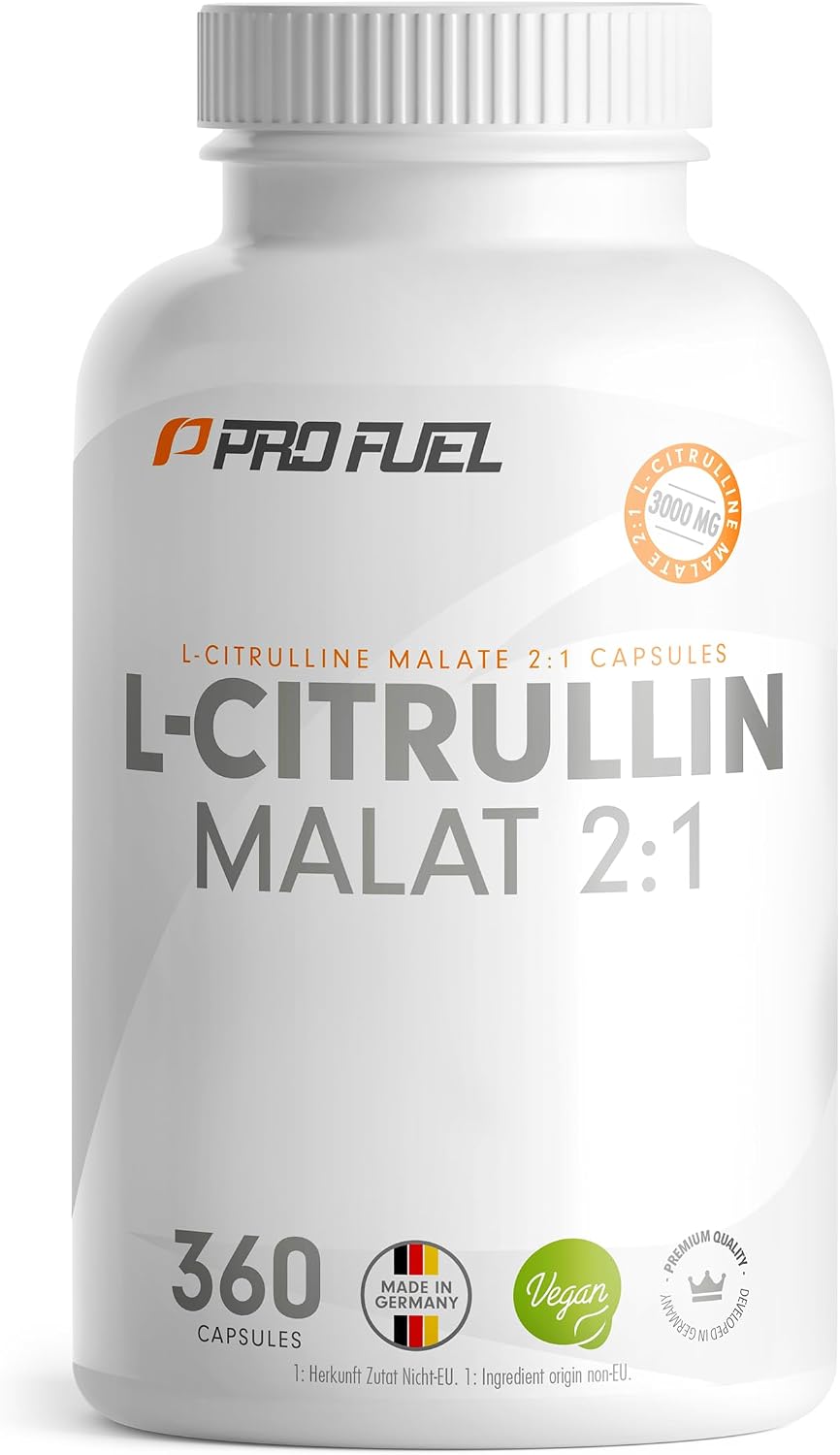 Detalle de L-Citrullin-Malat Kapseln 360x – 3000 mg täglich, vegan & laborkontrolliert