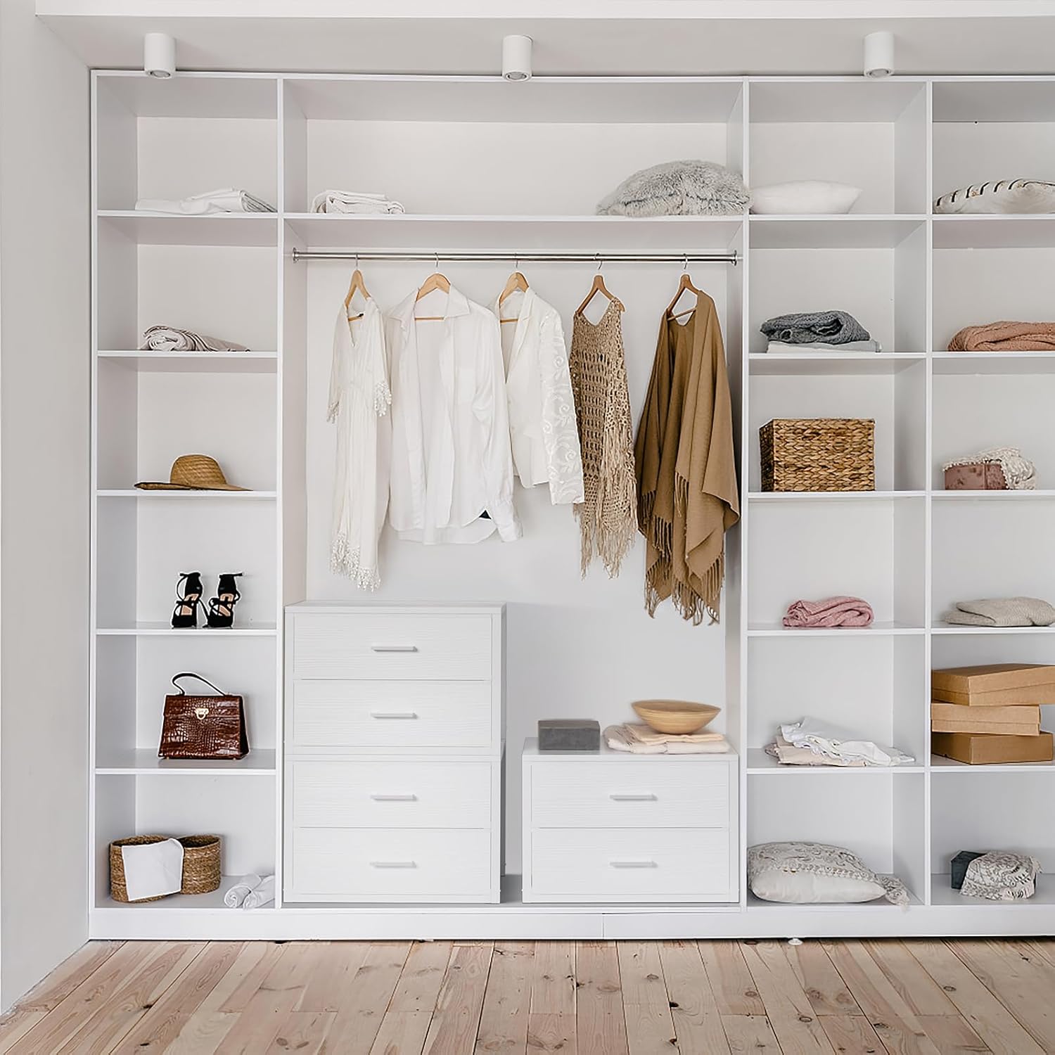Thumbnail 1 de BOLUO 2-Drawer Stackable Fabric Storage Organizer for Closet