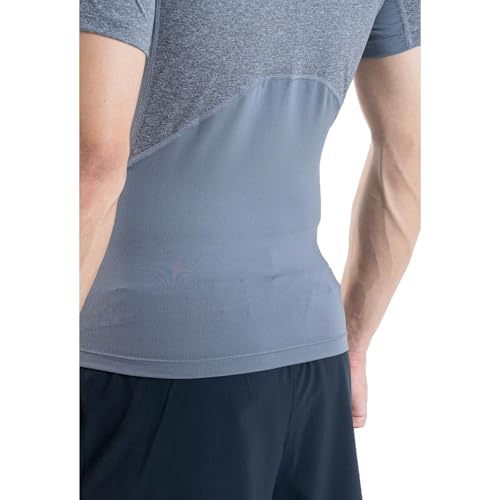 Thumbnail 6 de Under Armour HeatGear Compression Shirt pour hommes – Carbon Heather/Black (XS)