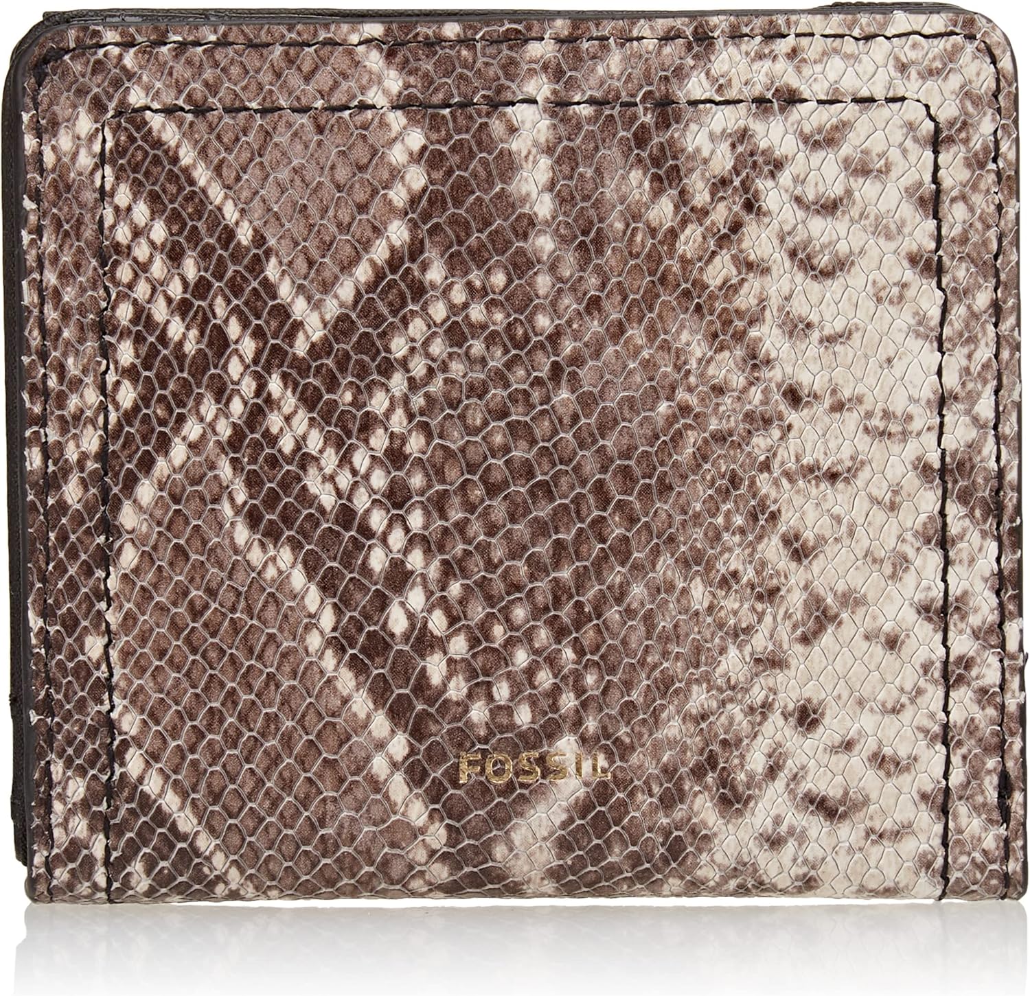 Detalle de Fossil Logan Portefeuille pochette zippé en cuir ou en PU pour femme